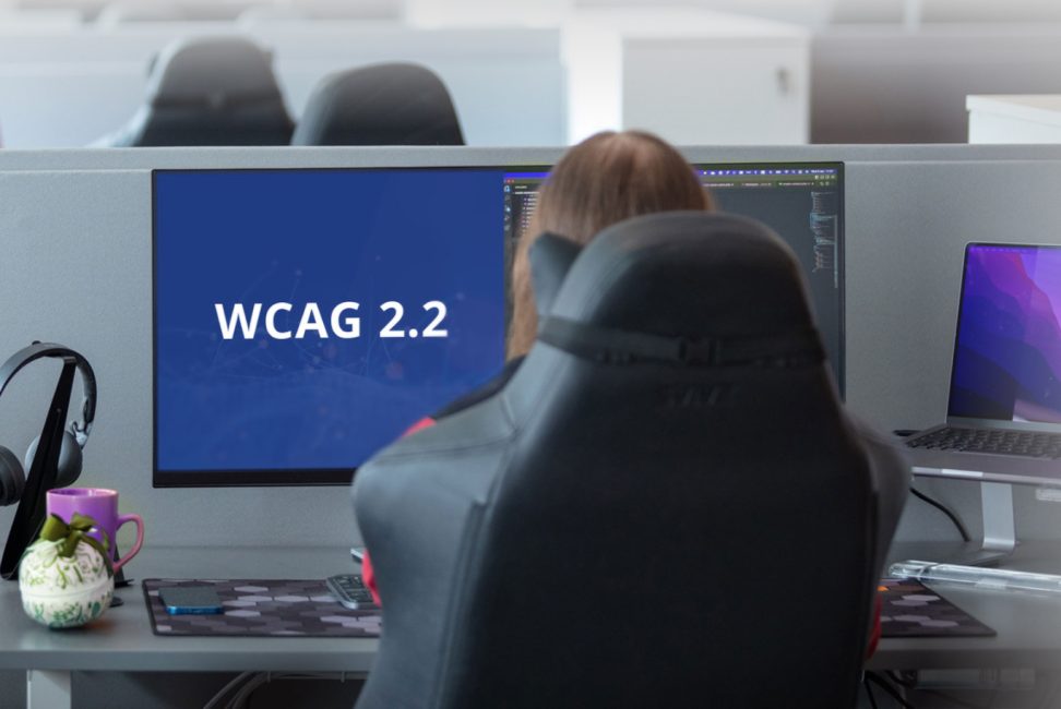 WCAG 2.2 på en datorskärm