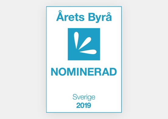 Nominerad till årets byrå