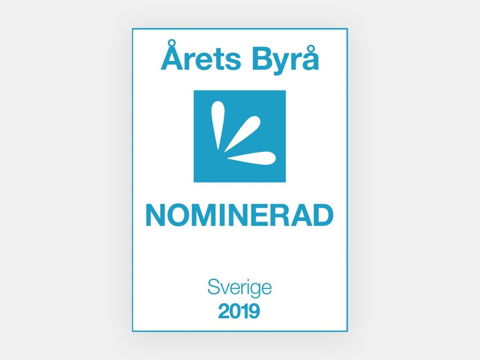 Nominerad till årets byrå