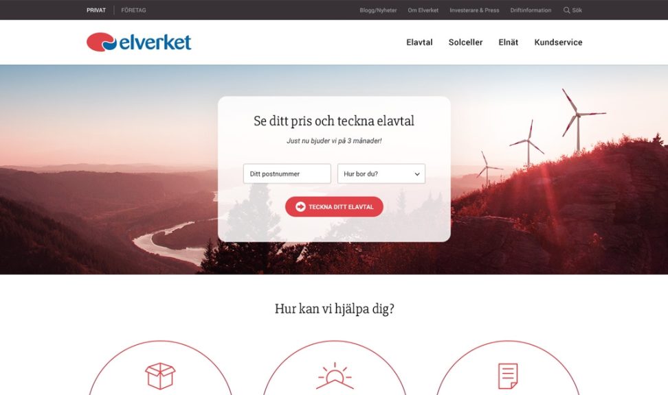 Elverkets nya hemsida