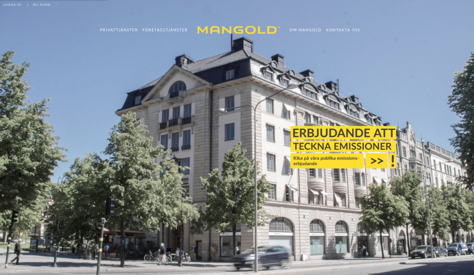 Mangolds nya hemsida